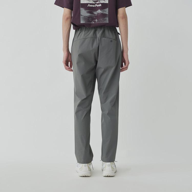 【中古・未使用品】スノーピーク Cotton Silk Jacquard Easy Pants M グレー PA-20AU104 メンズ  Peak イージーパンツ アウトドアウェア 未使用】スノーピーク Cotton Silk Jacquard Easy Pants M グレー PA