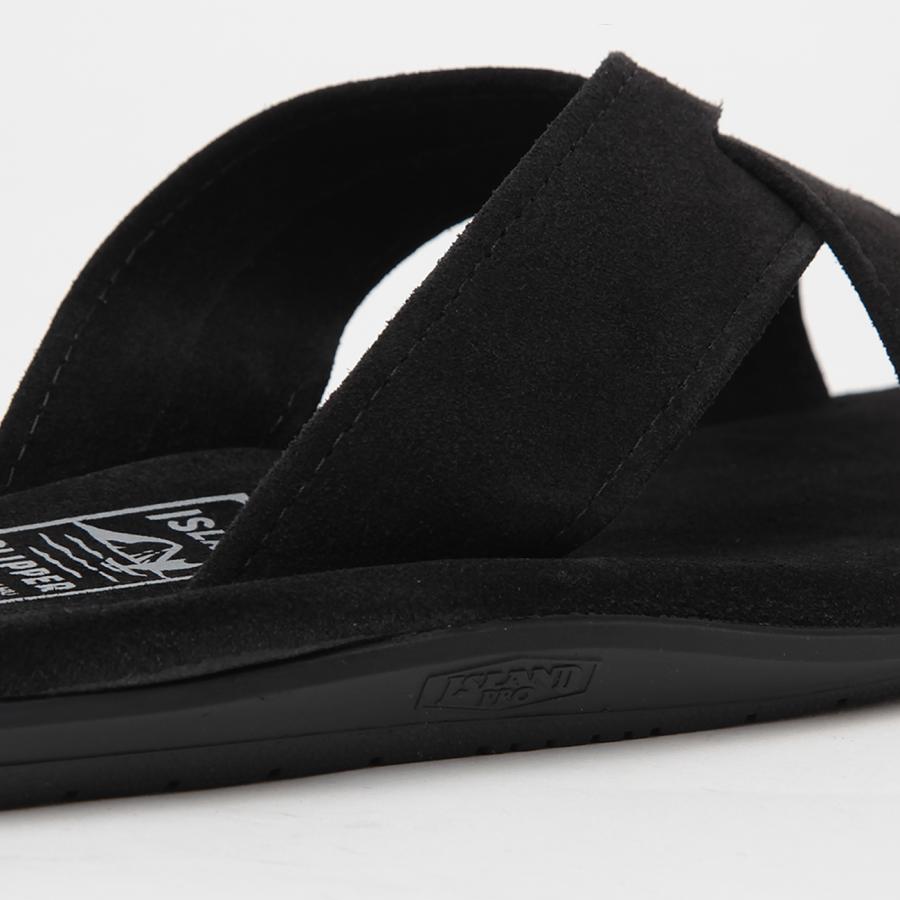 20％OFF アイランドスリッパ クロスサンダル レザーサンダル ISLAND SLIPPER クロスサンダル Black Suede PB223-BK｜5th-store｜07