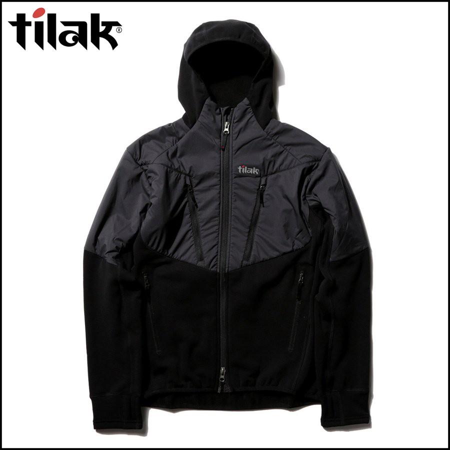 tilak ブラック ダウンジャケット M tilak（ティラック） ポイント10% スパイクジャケット フリース Spike