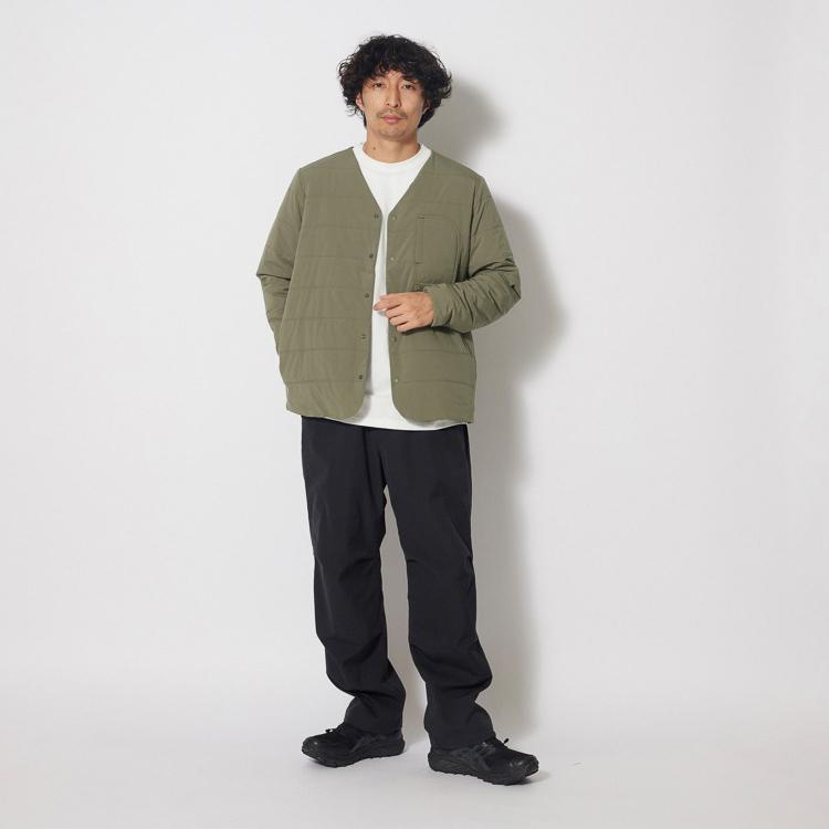 20%OFF スノーピーク フレキシブルインサレーションカーディガン Vネック 中綿 snow peak Flexible Insulated Cardigan Olive SW-23AU001-OL｜5th-store｜03