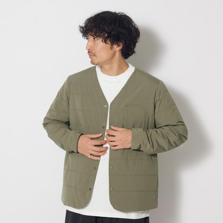 20%OFF スノーピーク フレキシブルインサレーションカーディガン Vネック 中綿 snow peak Flexible Insulated Cardigan Olive SW-23AU001-OL｜5th-store｜04