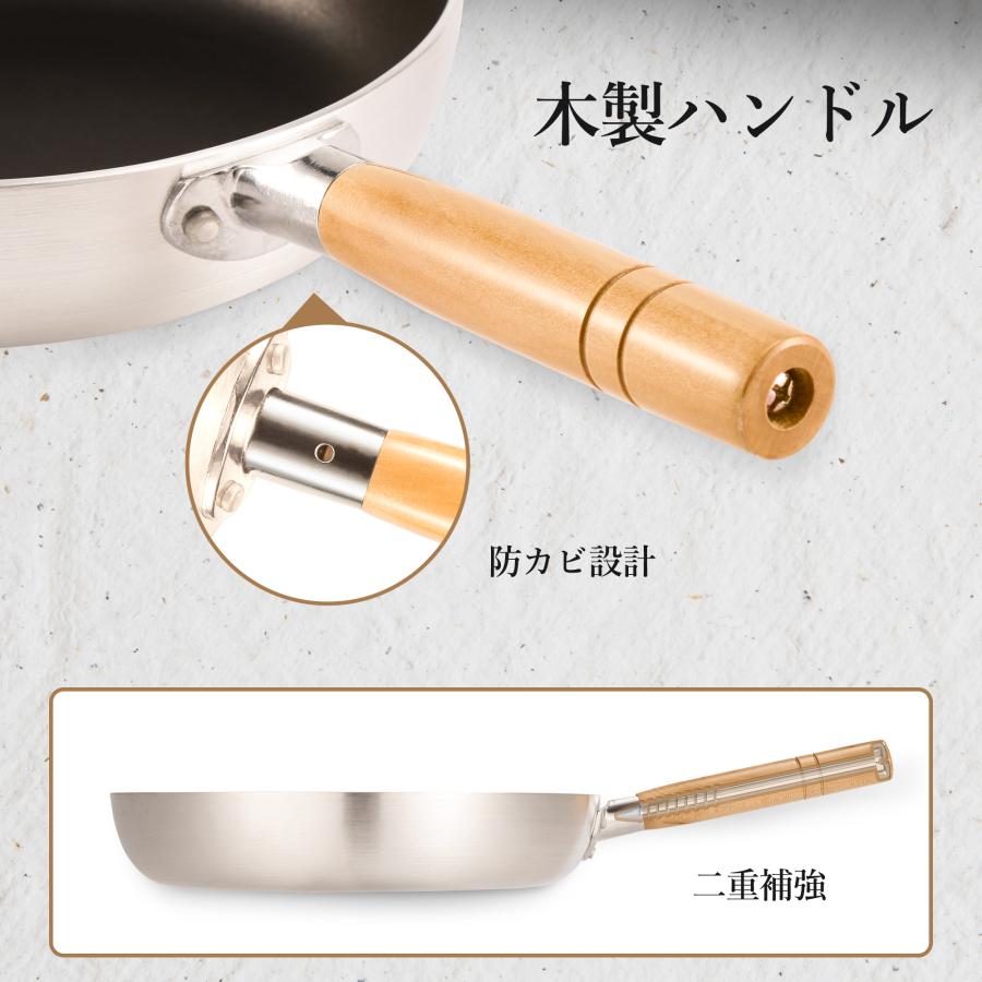 訳アリセール フライパン 26cm ih ガス火対応 アルミフライパン 調理
