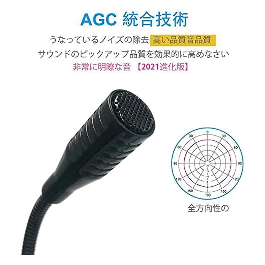 TKGOU USBマイク コンデンサーマイク 高感度 全指向性 360