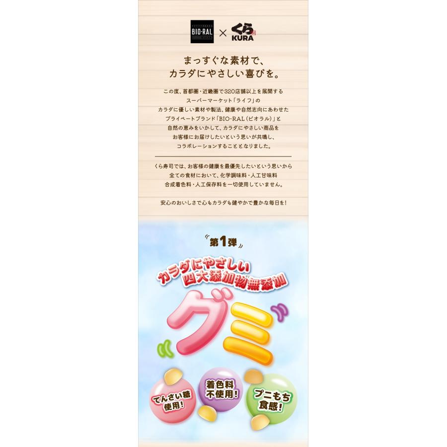 くら寿司 BIO-RAL×くら寿司 限定コラボ くら寿司限定アソート グミ 2種