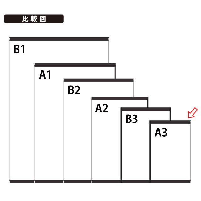 上下オープンパネル／A3サイズ パネル 額縁 ポスターパネル ポスター