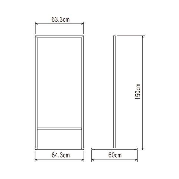 垂直型スタンド看板(L) おしゃれ 屋外用 立て看板 スタンド デザイン