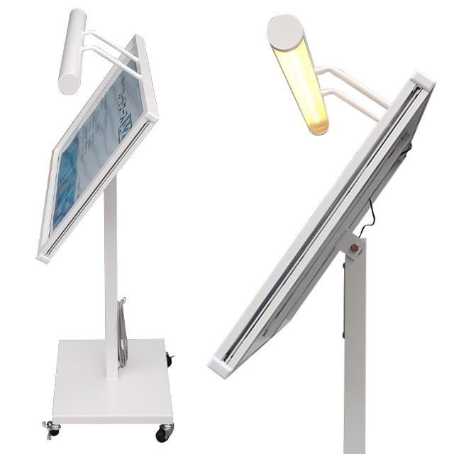 LEDライト付きメニュースタンド（A2ヨコ型） メニュー置き 飲食店看板