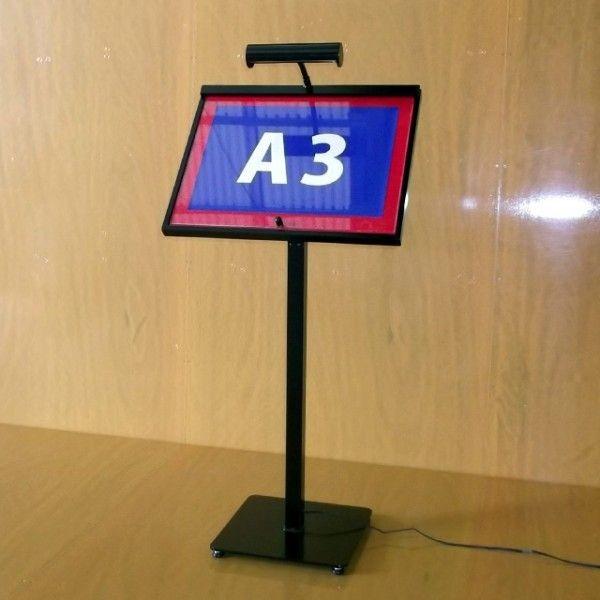 LEDライト付きメニュースタンド（挟み込み型） メニュー置き 飲食店