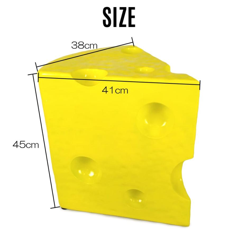 チーズデザイン サイドテーブル 直径32cm 高さ45cm Lサイズ】 チーズ型 サイドテーブル CHEESE SIDE TABLE 机 ティー