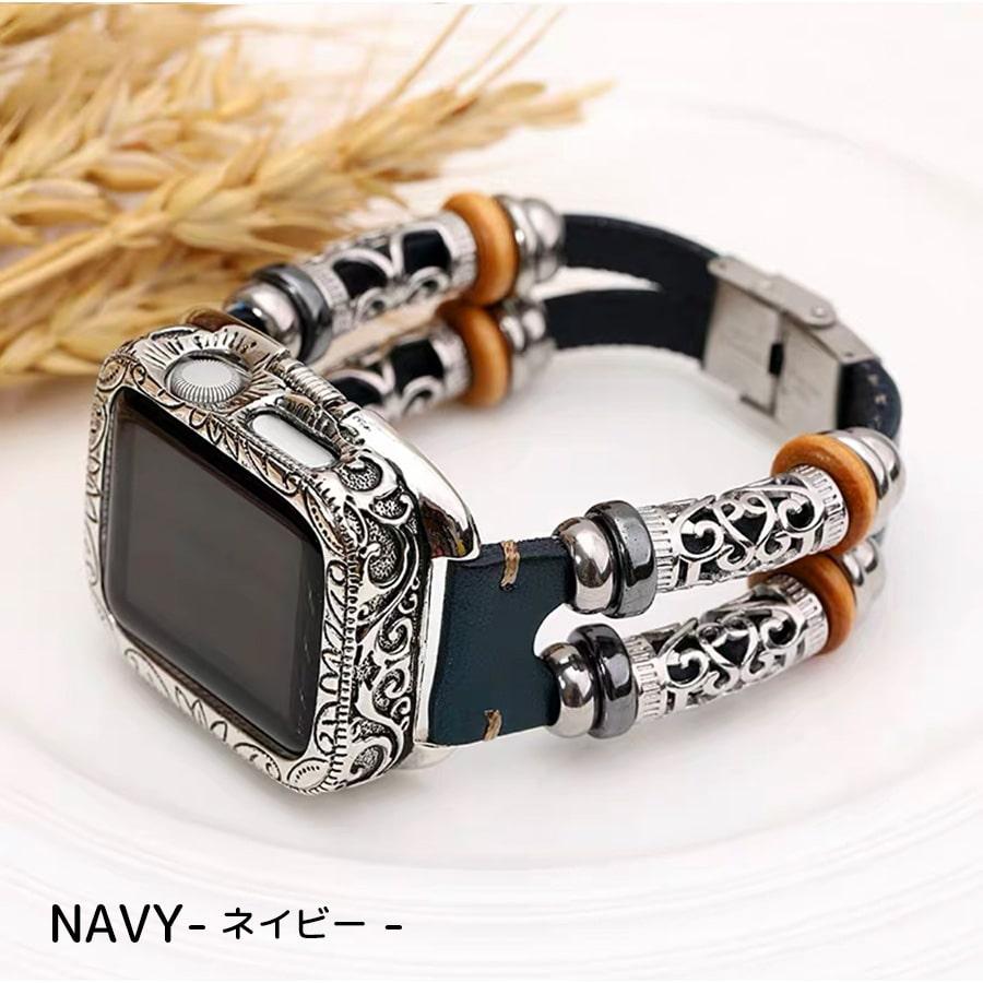 アップルウォッチバンド｜APPLE WATCH BAND｜レトロ アメリカン ベルト バンド メンズ シルバー アクセサリー ブレスレット トライバル かっこいい 42mm 44mm |  | 05