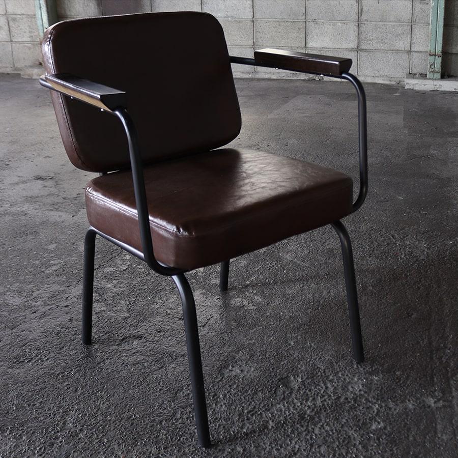 ウッド&レザー　スタイリングチェア ダイニングチェア インテリア ダイニング｜木 鉄 革