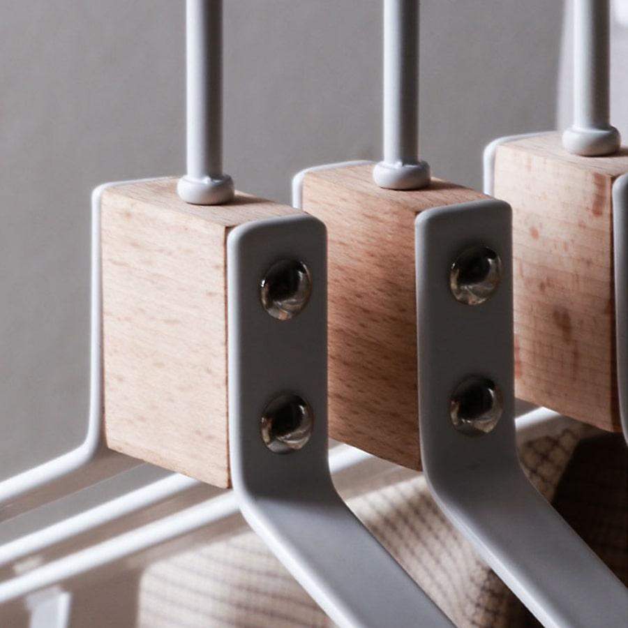 5本セット】アイアンウッドハンガー｜IRON WOOD HANGER｜レトロ