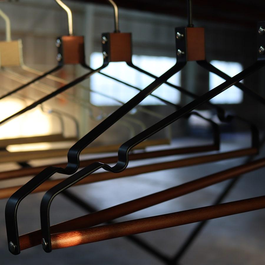 【5本セット】アイアンウッドハンガー｜IRON WOOD HANGER｜レトロ アメリカン ヴィンテージ インダストリアル 男前 ハンガー メンズ 服 |  | 03