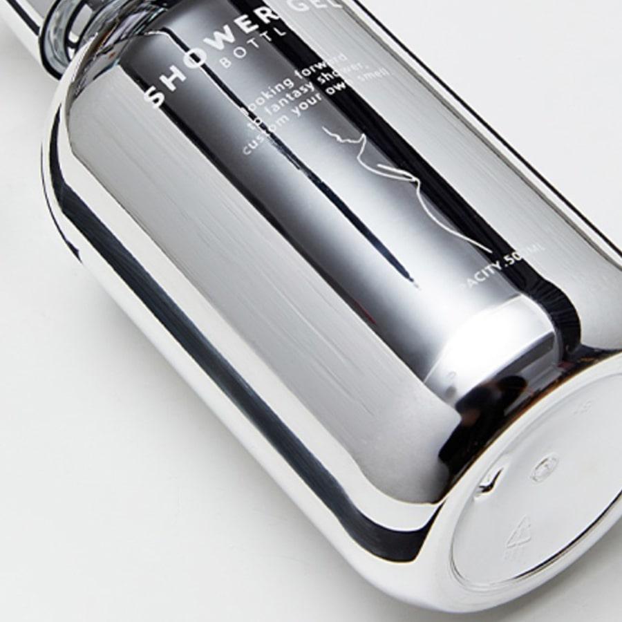 ［2本セット］詰め替え用ボトル ソープ ディスペンサー シャンプー コンディショナー ボディソープ おしゃれ アーバン シンプル シルバー バスグッズ 浴室 |  | 02