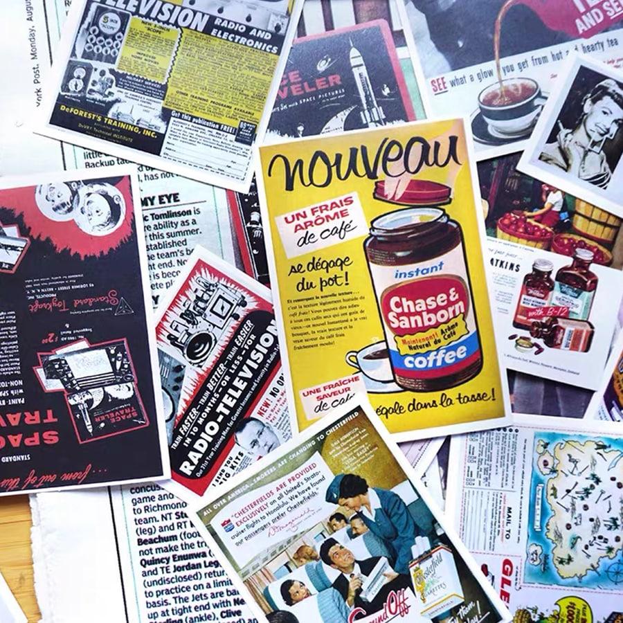 1000ポッキリ送料無料 ヴィンテージ広告シールセット 01｜VINTAGE ADVERTISING SEAL SET｜レトロ 広告 アメリカン 雑貨 ステッカー シール 防水 トクプラ |  | 03