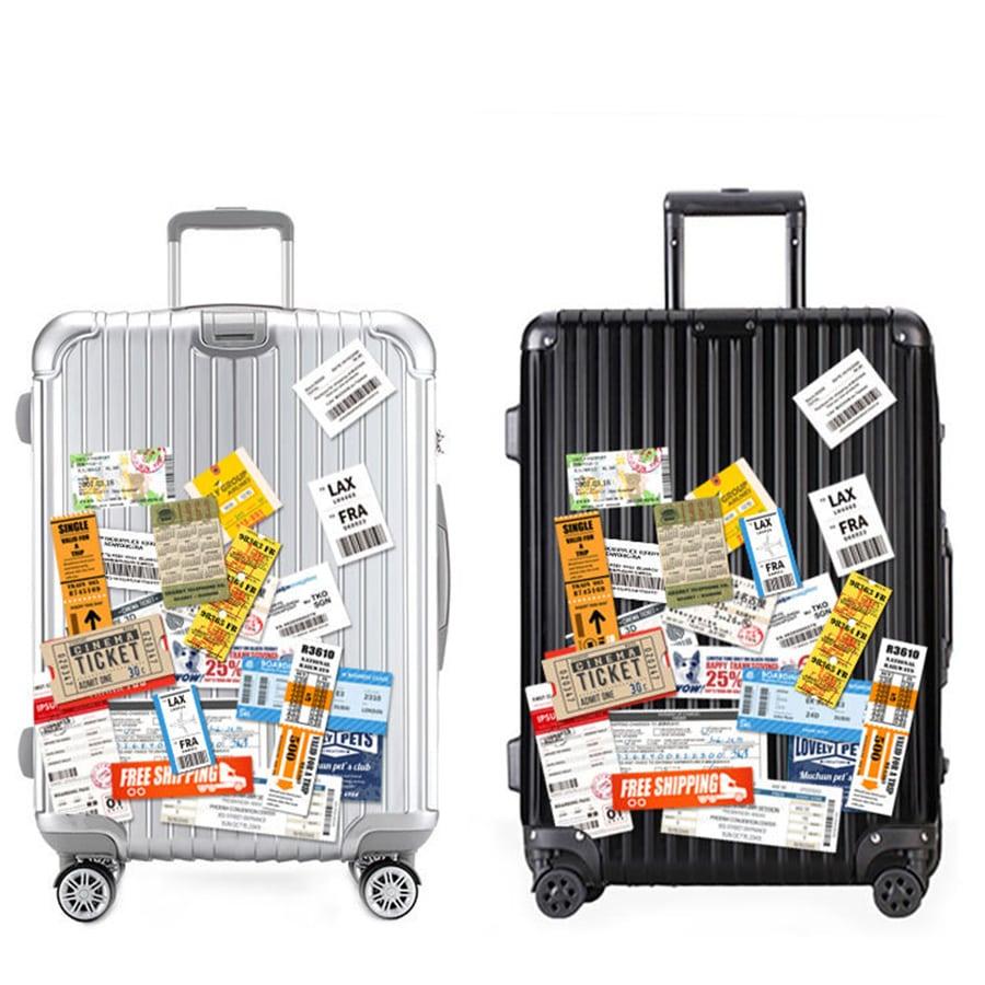 1000ポッキリ送料無料 ヴィンテージ チケットシールセット 02｜VINTAGE TICKET SEAL SET｜レトロ チケット アメリカン 雑貨 ステッカー 防水 飛行機 トクプラ |  | 03