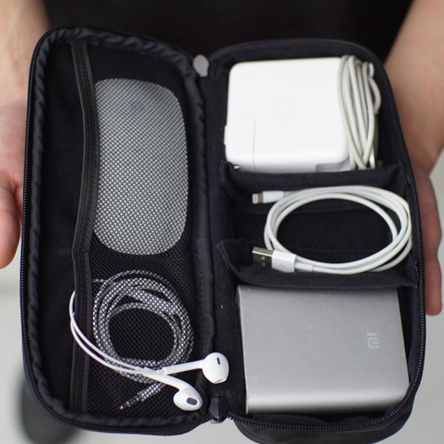 レザー ストレージポーチ｜整理 ポーチ 小分け 旅行 PCバッグ 電源 収納ケース トラベルポーチ トラベル PC周辺小物 出張 万能収納 AVケース |  | 04