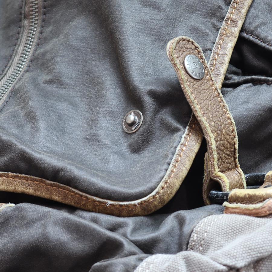ヴィンテージ ショルダーバッグ タイプ1 ｜VINTAGE SHOULDER BAG TYPE.1｜ショルダー メンズ カッコいい インダストリアル 男前 ヴィンテージ  レトロ 帆布 猪革 |  | 04