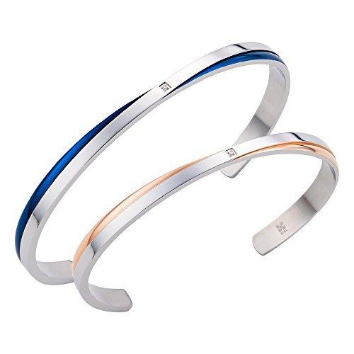 総合福袋 ブランド サージカルステンレス 人気 カップル ペアバングル Web限定 ホワイトクローバー Clover ホワイトクローバー White ペアブレスレット ブルー ピンクゴールド クロス レディースアクセサリー