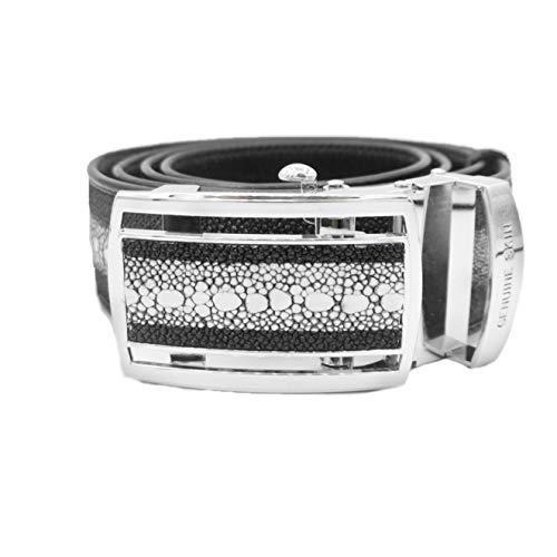 定休日以外毎日出荷中 Thai Kuro メンズベルト ガルーシャ 本革 エイ革 穴無しスライドベルト 連石スティングレイ 財布 帽子 ファッション小物