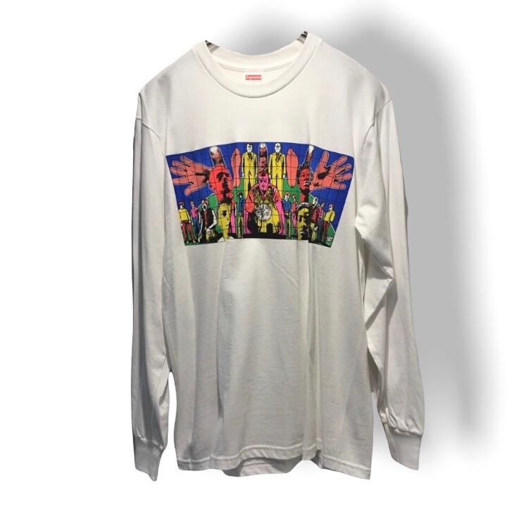 100 本物保証 Gilbert George Supreme Death After Life L S Tee White M シュプリーム ロングtシャツ 新品 想像を超えての Atlascarsltd Com