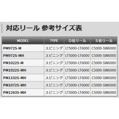 TENRYU テンリュウ パワーマスター PM972S-MH スピニング 2ピース