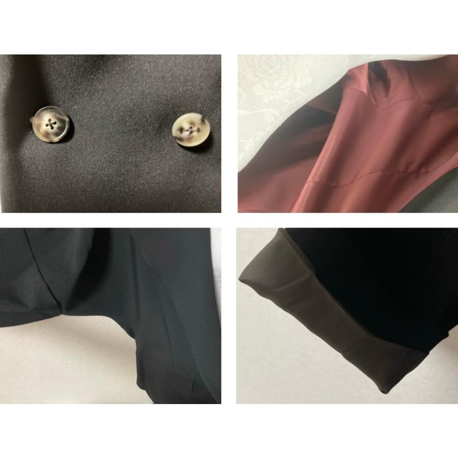 ユルカジロングジャケット 腕まくり ゴールド 金 レッド 赤 黒 