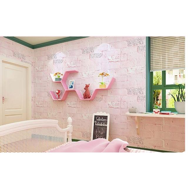 激安 大容量 10m 壁紙 ピンク レンガ 煉瓦 タイル ステッカー シール リメイク Diy リノベ リノベーション Diy 41 雑貨屋 69rock 通販 Yahoo ショッピング