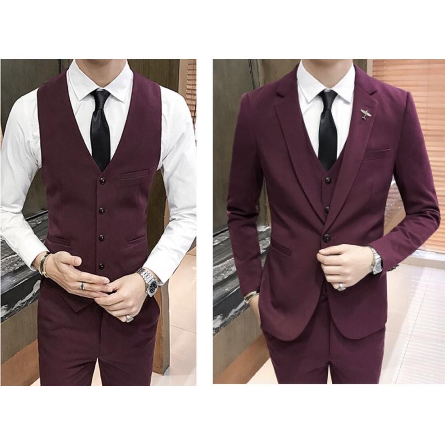スーツ セットアップ ビジネス ベスト ジャケット パンツ 3点 スーツ セットアップ ビジネス ベスト ジャケット パンツ 3点