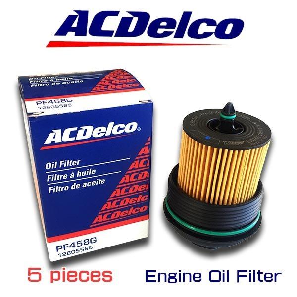 お買い得5個セット！ ACデルコ　エンジンオイルエレメント　PF458G/シボレー キャプティバ/HHR/ポンティアック ソルスティス