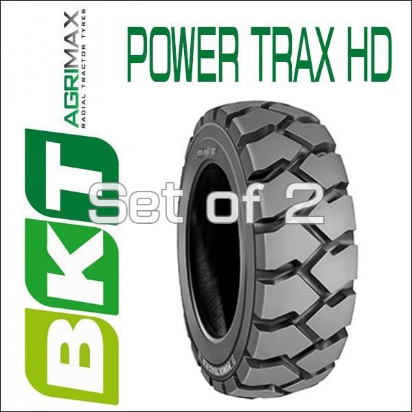 日本最大の6.50-10   BKT Tire・POWER TRAX HD フォークリフト用タイヤ 2本セット