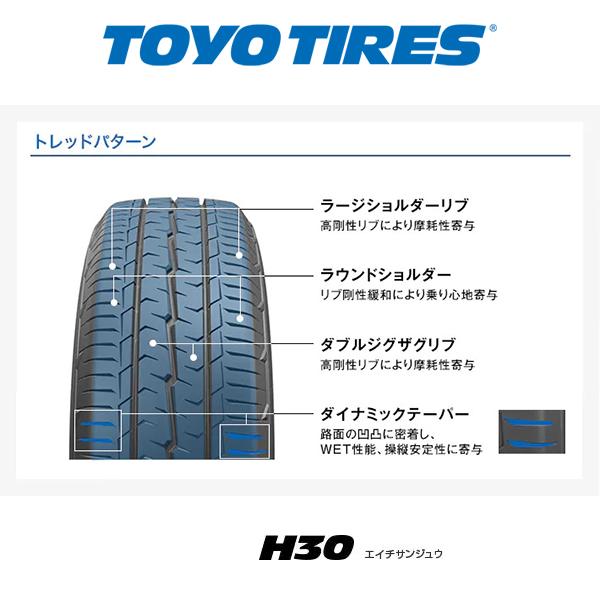 TOYO TIRES 195/80R15 ハイエース 200系 キャラバン NV350 TOYO TIRES 195/80R15 ハイエース 200系 キャラバン NV350