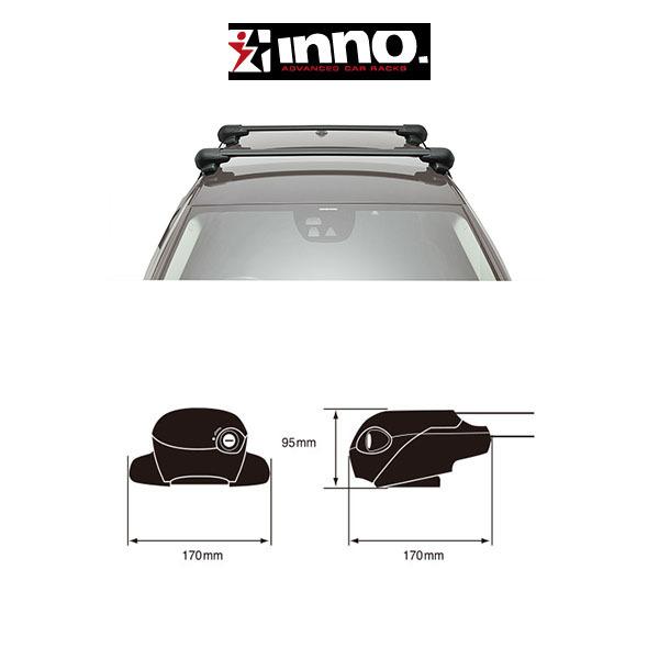 トヨタ プリウス TOYOTA PRIUS『車種別セット』INNO イノー システムキャリア エアロベース フッラシュタイプ ZVW5#系