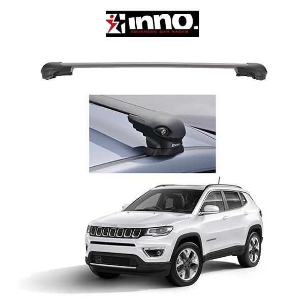 車種別セット INNO イノー システムキャリア エアロベース フラッシュタイプ JEEP COMPASS M624 ジープ コンパス フラッシュレール付き車 キャリアラック