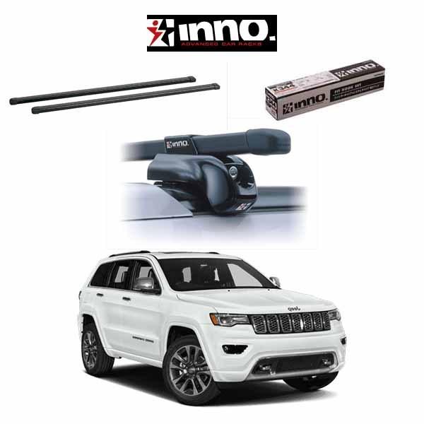 車種別セット INNO イノー システムキャリア スクエアバー JEEP GRAND CHEROKEE WK系 ジープ グランドチェロキー ダイレクトルーフレール付き車 ルーフラック