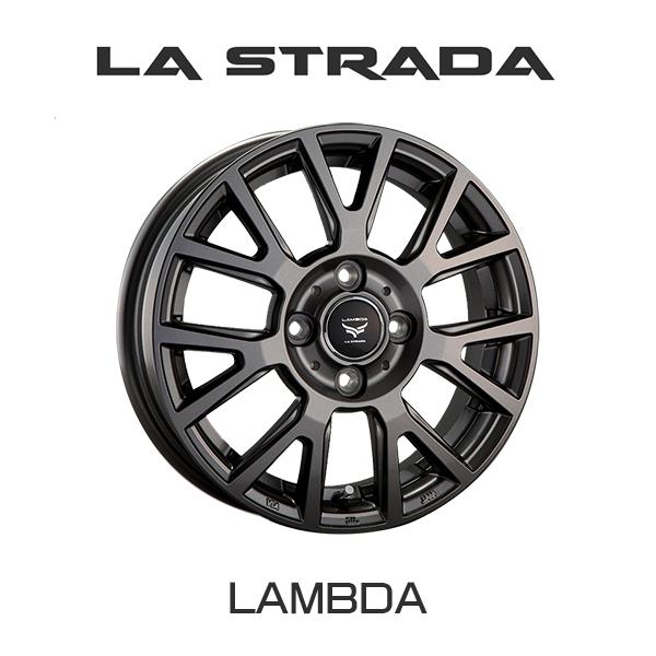 『ホイール4本セット』LA STRADA TIRADO LAMBDA 15×5.5J 4H 100 チタングレー ティラード ラムダ コンパクトカー全般 アクア フィット LTL555C43