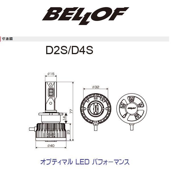 D4S BELLOF (ベロフ)  LEDヘッドランプバルブ "オプティマル LED パフォーマンス"　D4S 特約店モデル HIDからLED｜6degrees｜08