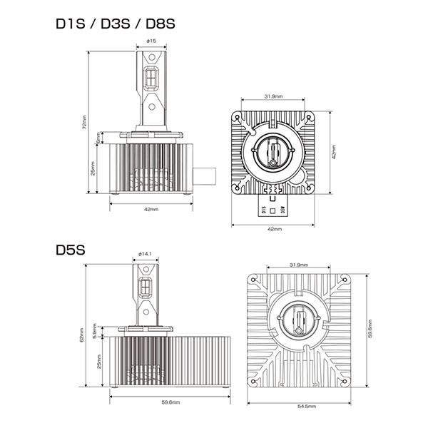 D5S BELLOF (ベロフ)  LEDヘッドランプバルブ "オプティマル LED パフォーマンス"　バージョン２ HIDからLED｜6degrees｜03