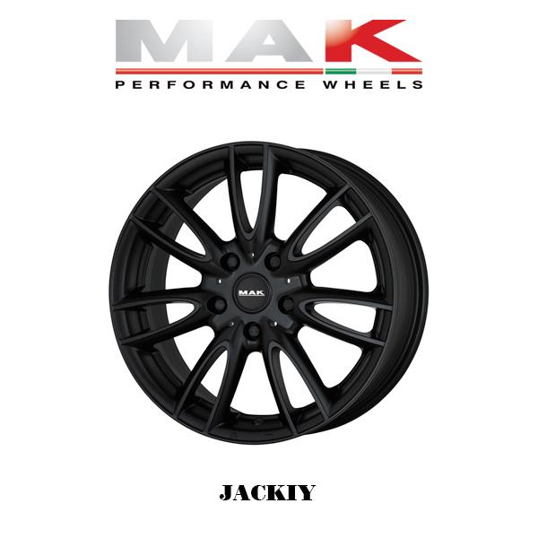 MAK ブラックホイール 19インチ タイヤセット ホイール4本セット』MAK WHEELS JACKIY Matte Black 17×7.0J 4H 100 +