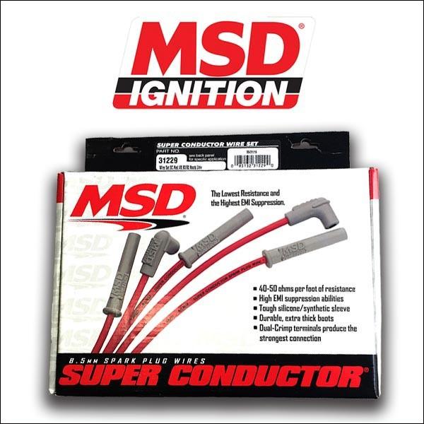 MSD IGNITION/31229 8.5mm スパークプラグワイヤーセット/V8/アメ車 msd312296DEGREES