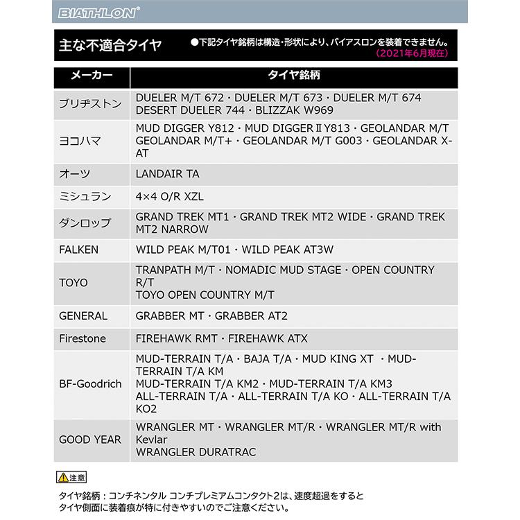 バイアスロン タイヤチェーン クイックイージー BIATHLON Quick easy  