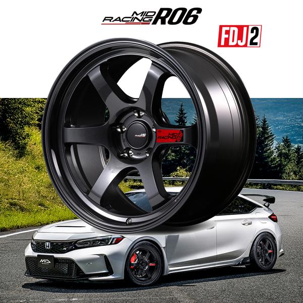 マルカサービス シビック TYPE R CIVIC TYPE R FL FK 『ホイール4本セット』 MID RACING R06 18x9 ...