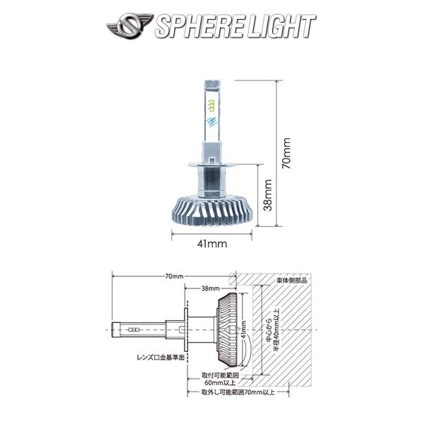 スフィアライト RISINGⅡ H1 6000K　専用アダプターセット　値下げ可 RIZING2 H1バルブアダプターセット 1セット [SRH1P01] / ¥6,000