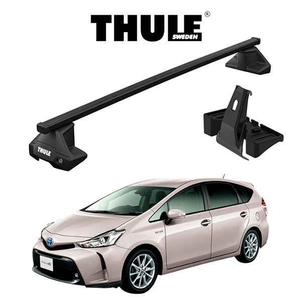 トヨタ プリウスα TOYOTA PRIUSα ZVW40  ルーフラック 『車種別セット』THULE Base carriers （スーリーベースキャリア）スクエアバー　
