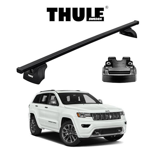 車種別セット THULE ベースキャリア スクエアバー ルーフレール付き車 2011y〜 GRAND CHEROKEE グランドチェロキー　JEEP ジープ　｜6degrees