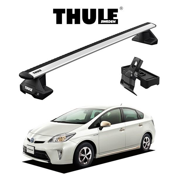 車種別セット　THULE Base carriers （スーリーベースキャリア）ウイングバーEVO・TOYOTA PRIUS ZVW30 トヨタ プリウス ルーフラック