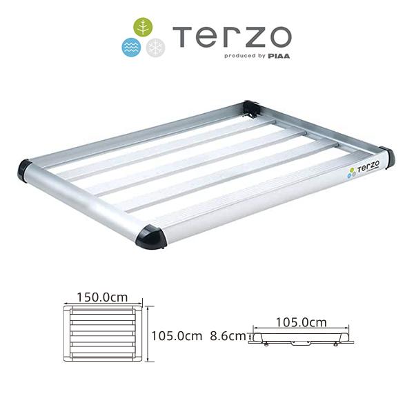 TERZO Terzo テルッツオ ROOF RACK WIDE LONG ルーフラック ワイドロング シルバー EA308 ...