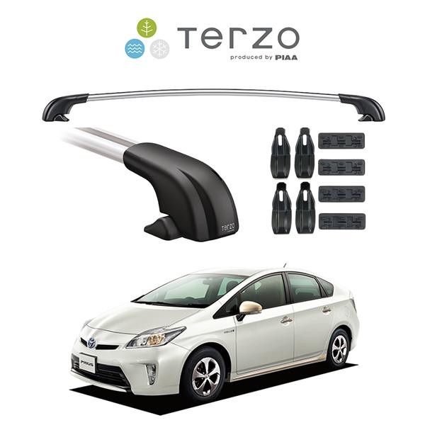 プリウス30シルバ TERZO 車種別セット Terzo テルッツオ ベースキャリア エアロバー