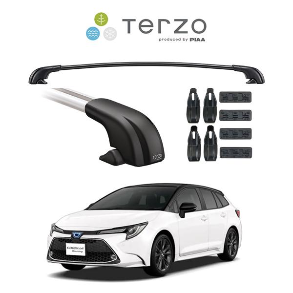 Terzo ルーフキャリア カローラツーリング用 TERZO 車種別セット Terzo テルッツオ ベースキャリア エアロバー