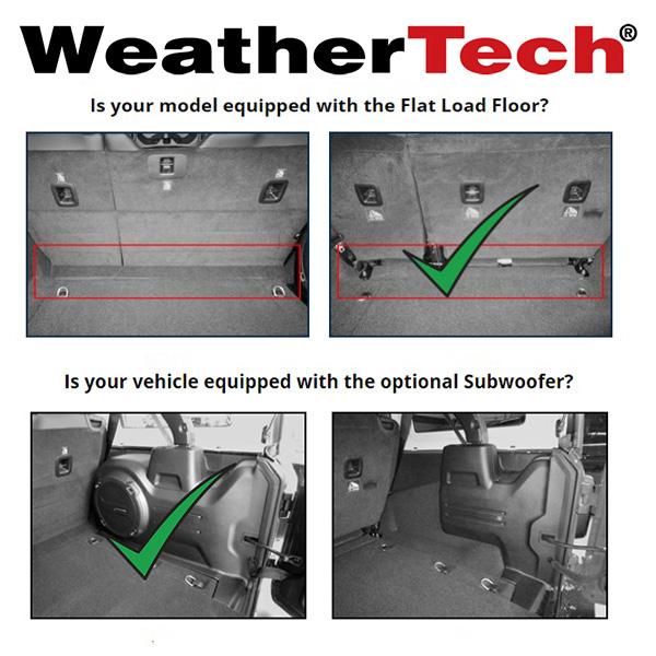 ジープ　ラングラーアンリミテッド スポーツ（2018年〜JLラングラー） WeatherTech/ウェザーテック カーゴライナー ラゲッジマット（ブラック） |  | 01